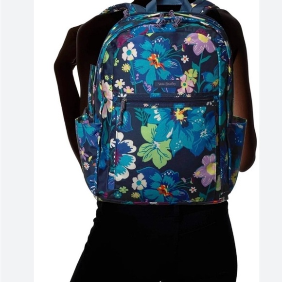 VERA BRADLEY Lighten Up Journey Backpack in Firefly Garden Print - Picture 6 of 12
